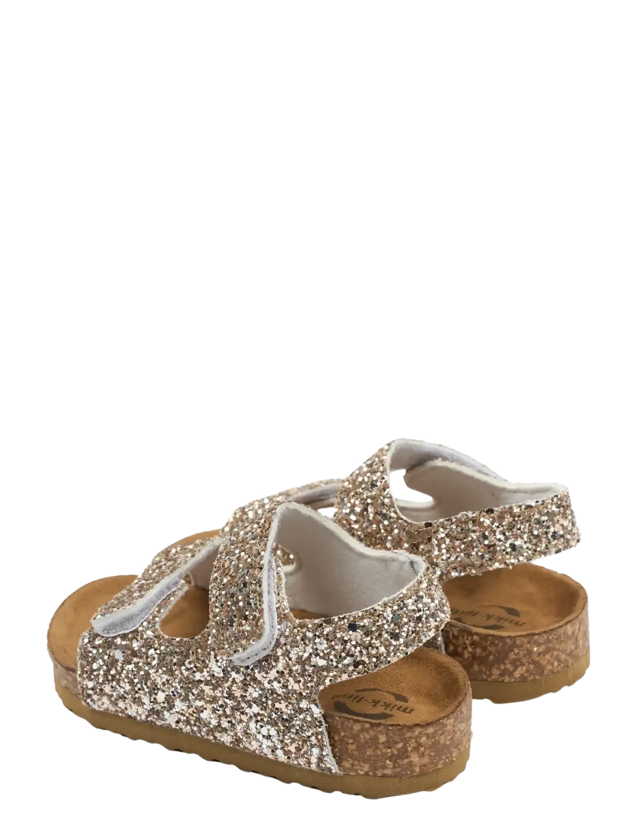 mikk-line - Sandal Glitter Cork - champagne glitter - 4