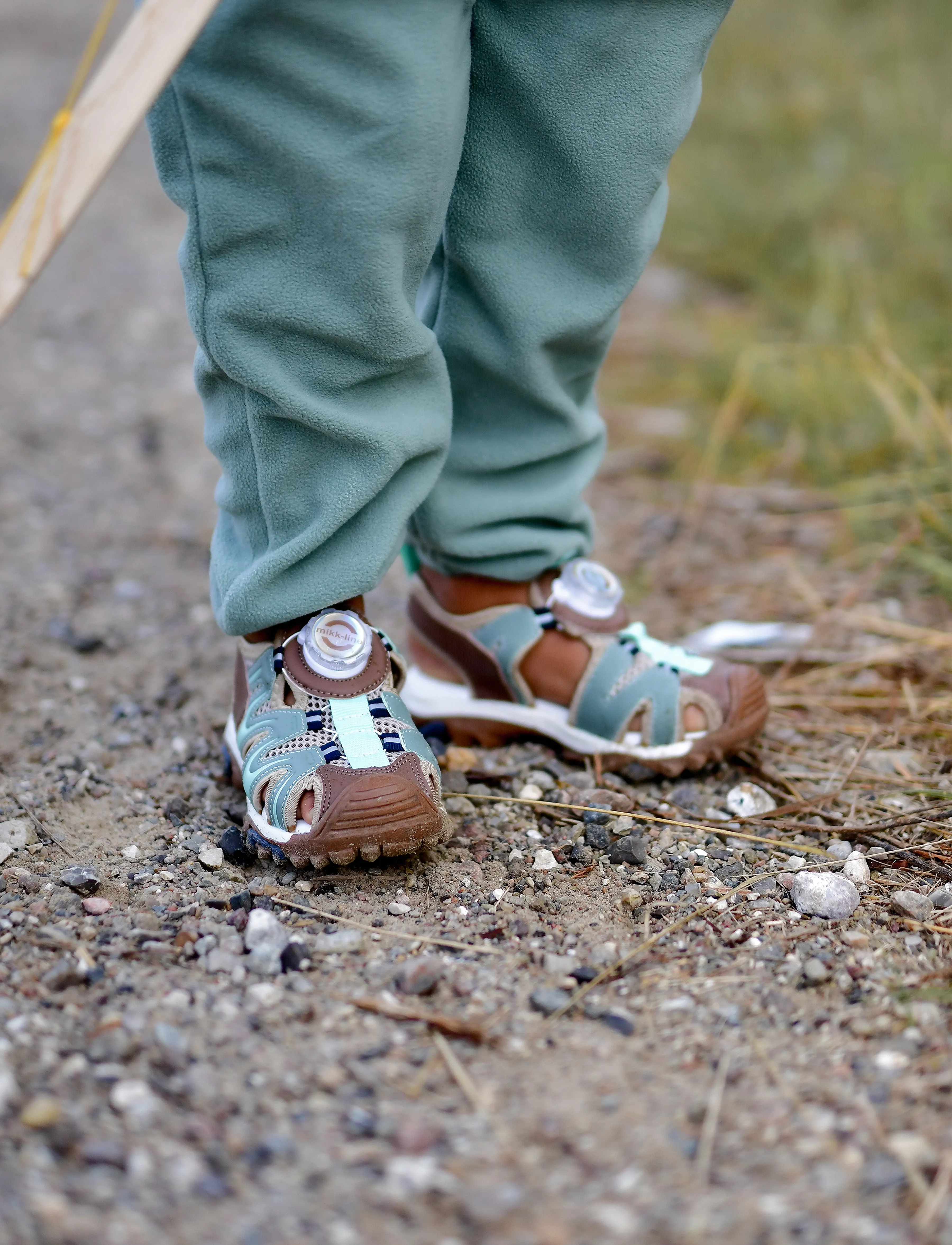 mikk-line - Sandal w Mesh - gode sommertilbud - green bay - 5