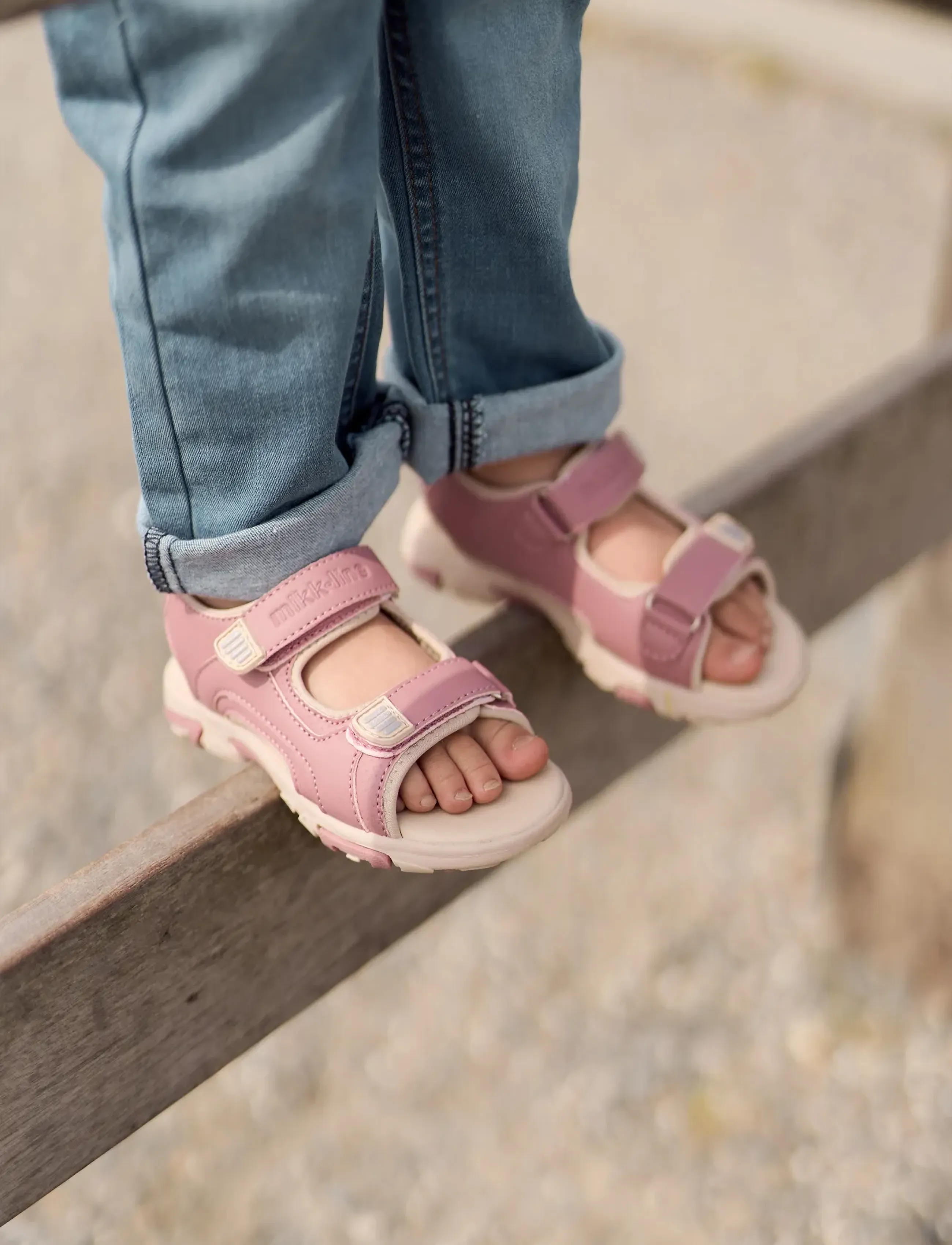 mikk-line Sandal W Velcro, Børn, Velcro Sandaler, Pink, Str: 30