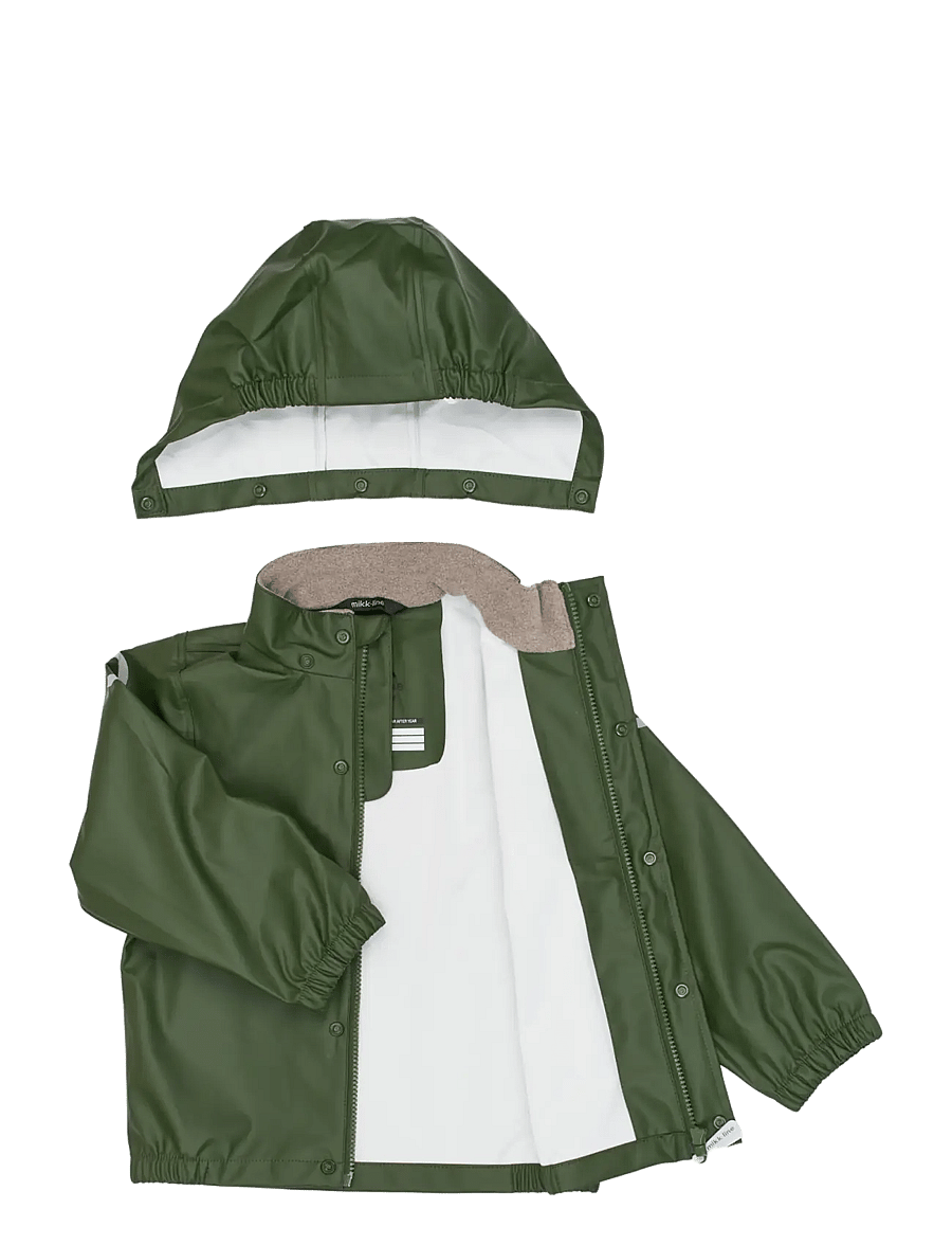 mikk-line - PU Rain no Susp., GRS - regensets - kombu green - 3