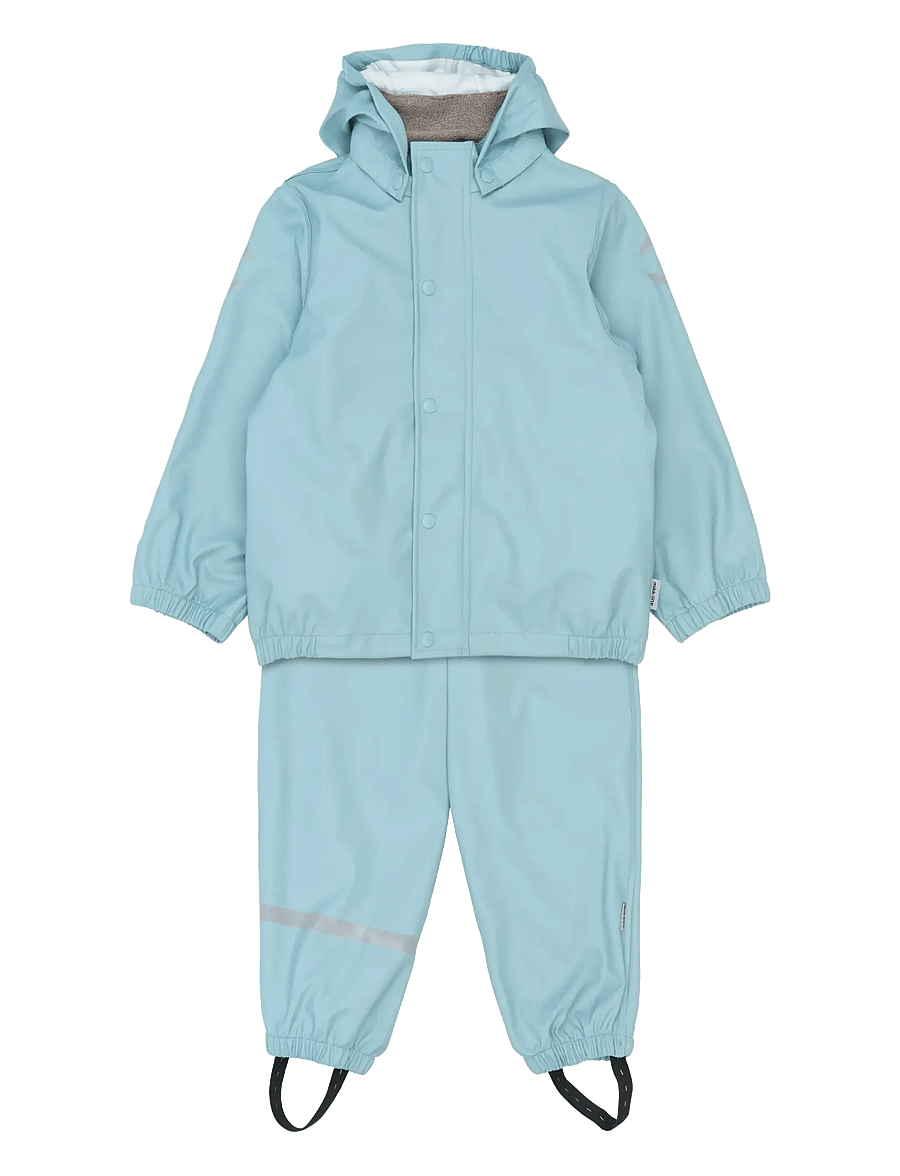 mikk-line - PU Rain no Susp., GRS - regnställ - stone blue - 0