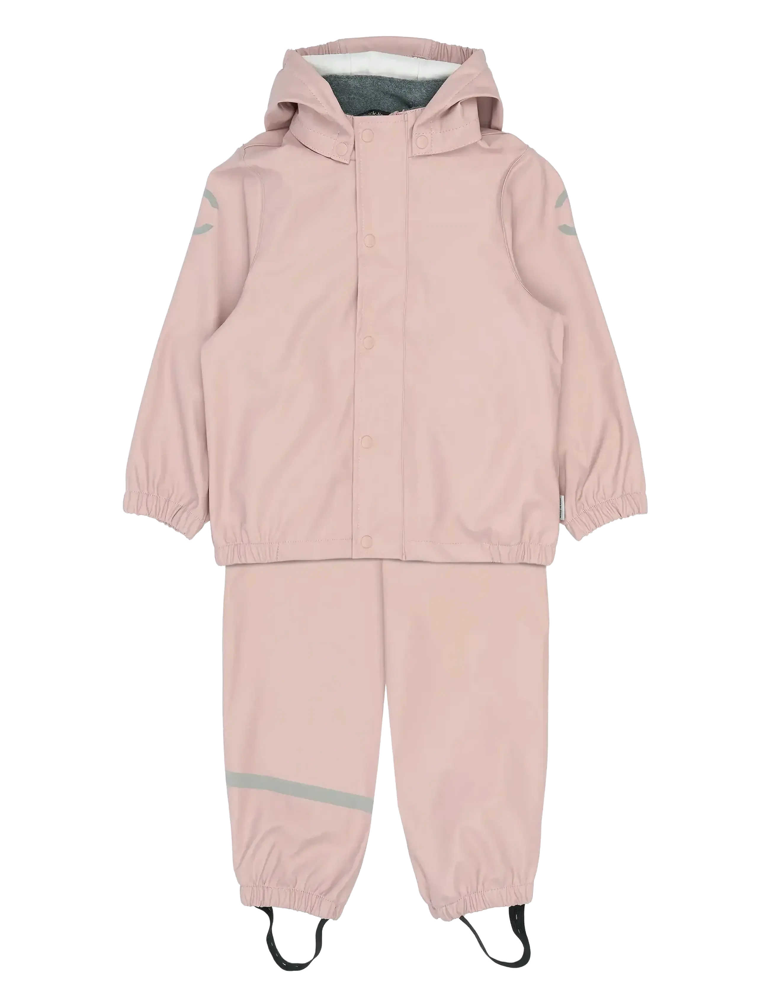 mikk-line Pu Rain No Susp., Grs, 140, Rainwear, Rosa - Rainwear Sets, Kinder