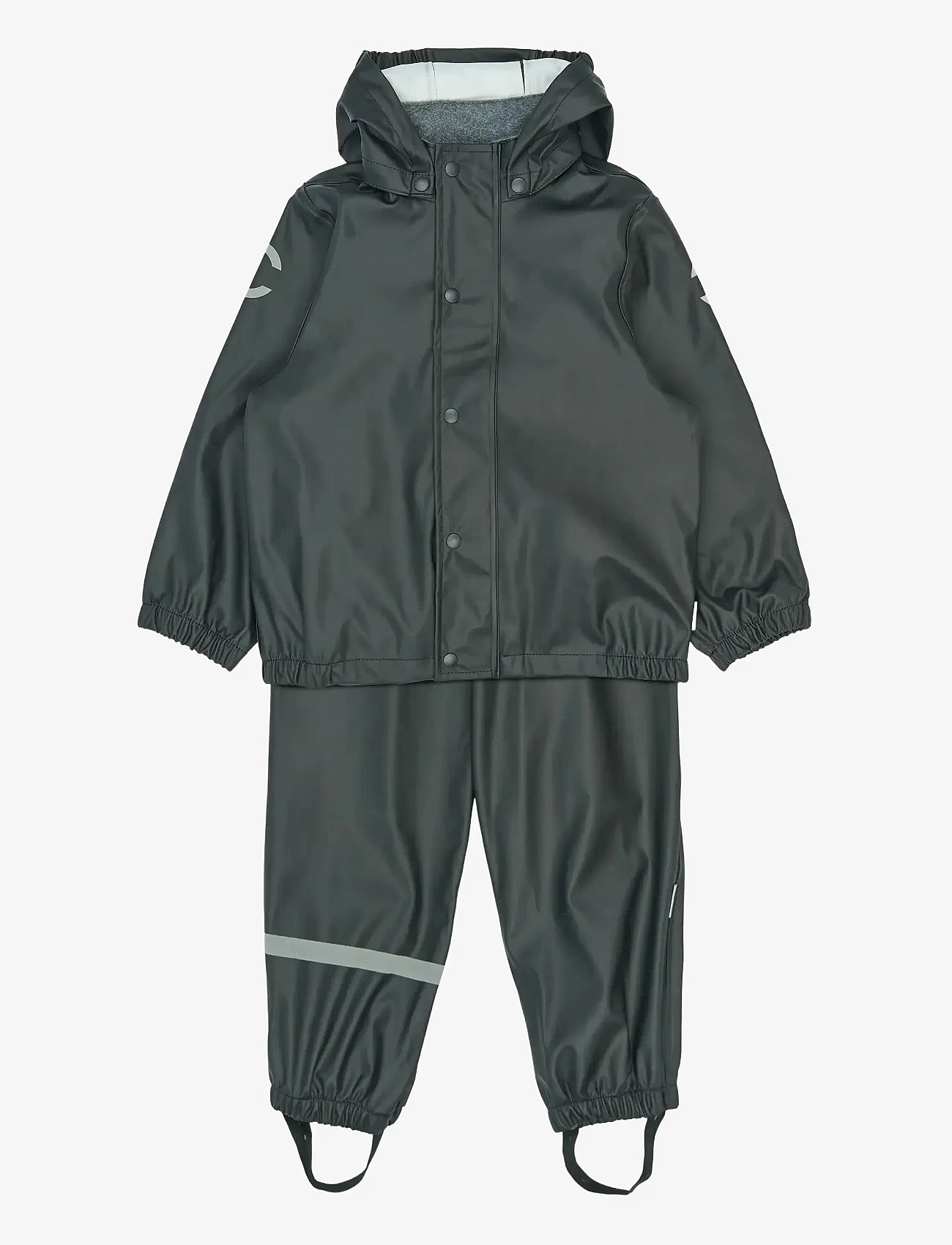 mikk-line - PU Rain no Susp. - regnställ - black - 1