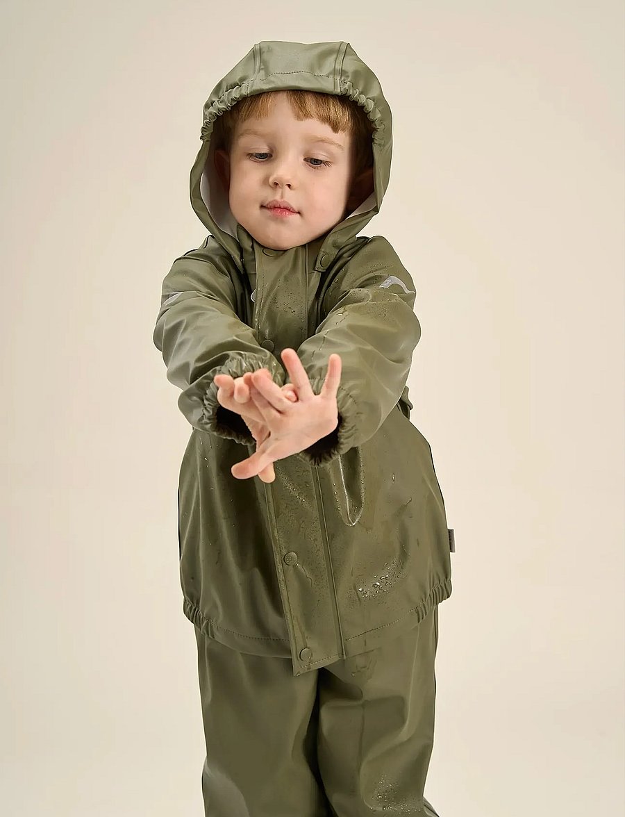 mikk-line - PU Rain no Susp., GRS - regensets - dusty olive - 0