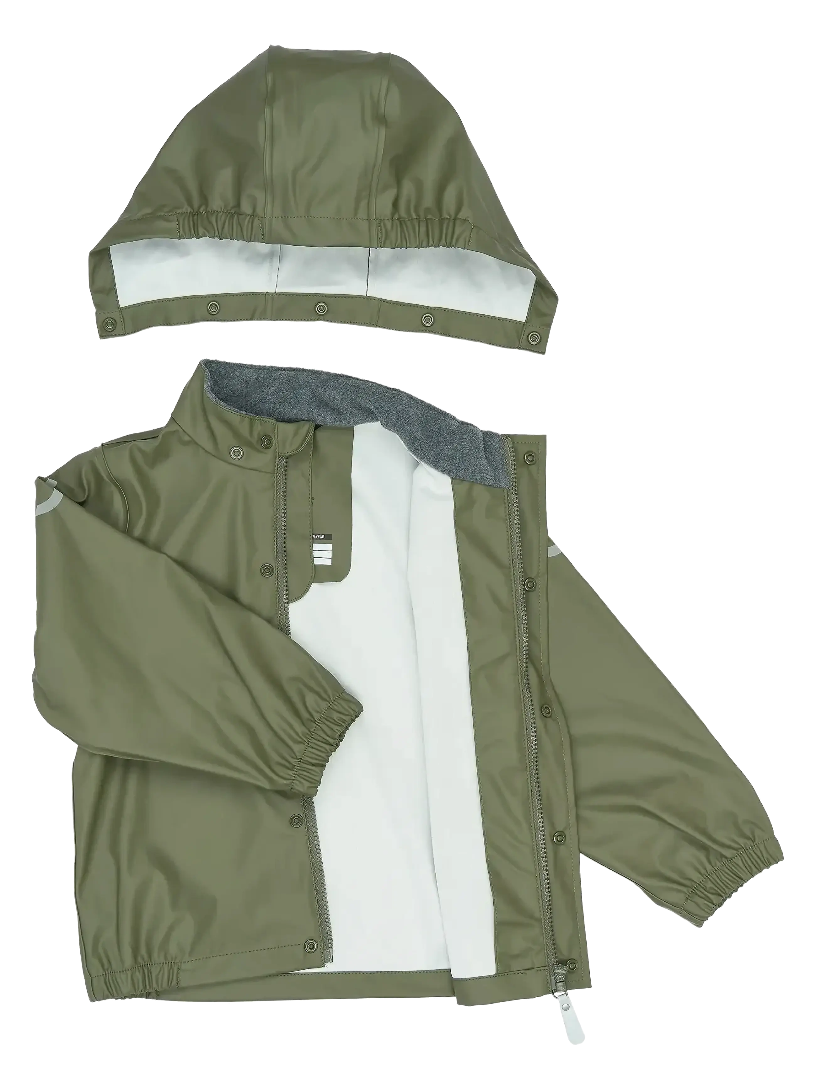 mikk-line - PU Rain no Susp., GRS - regenkleidung - dusty olive - 4