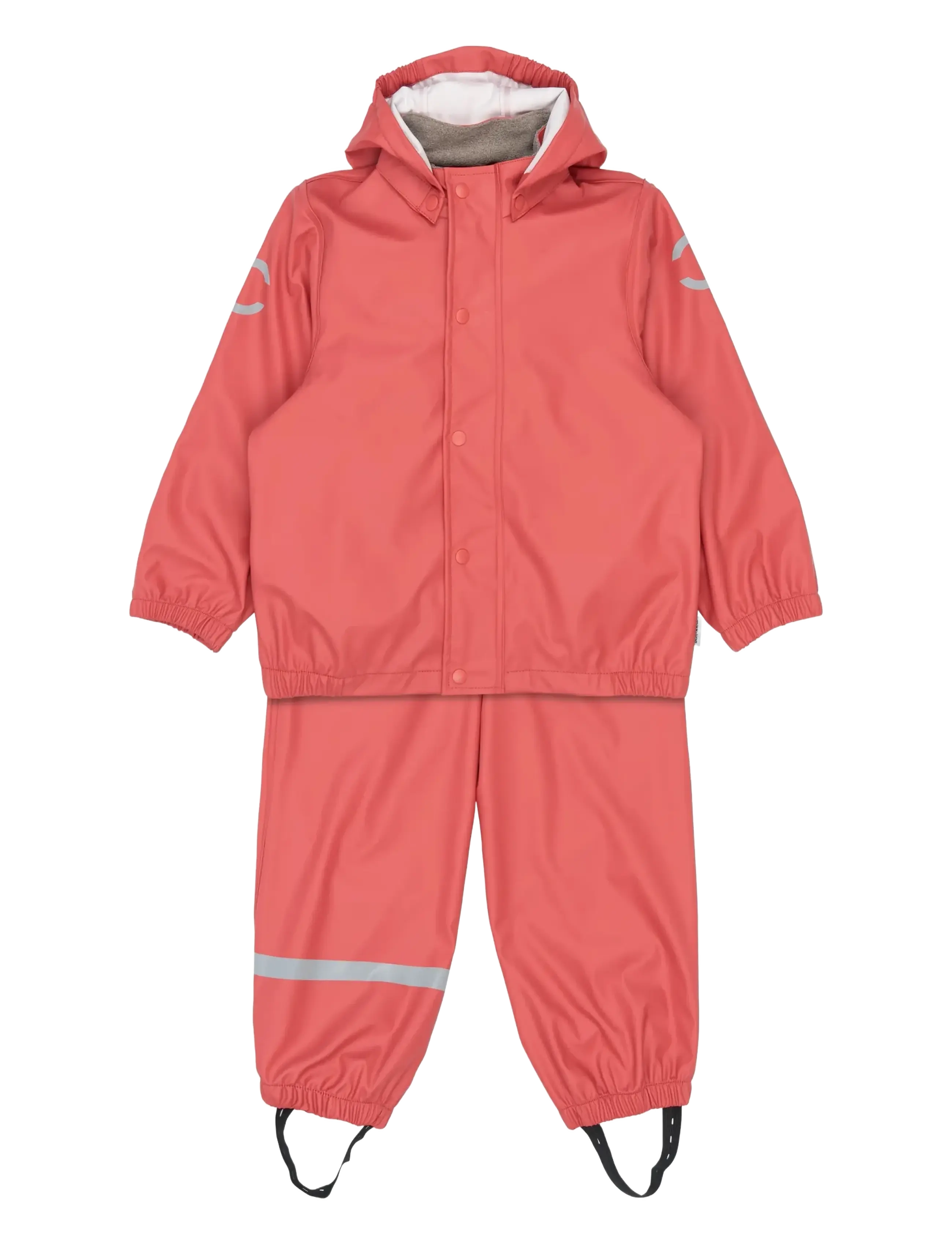 mikk-line PU Rain w. Susp., GRS - Ytterkläder - CRANBERRY / coral