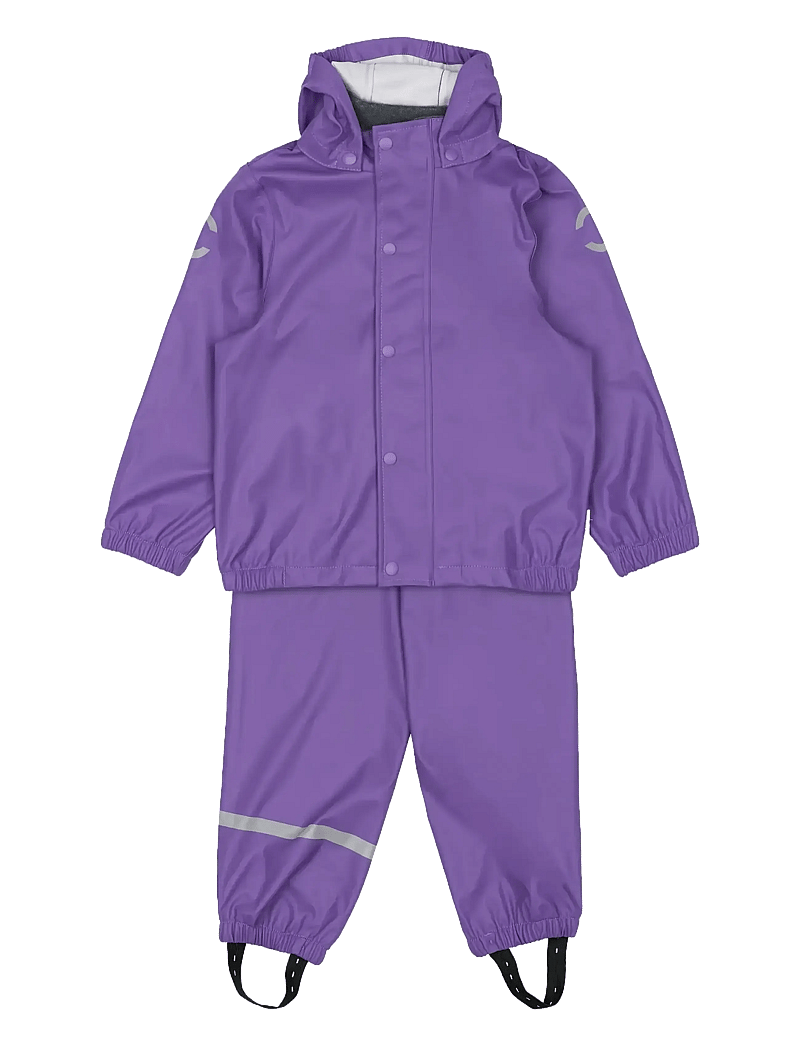 mikk-line - PU Rain w. Susp. - regnställ - deep lavender - 0