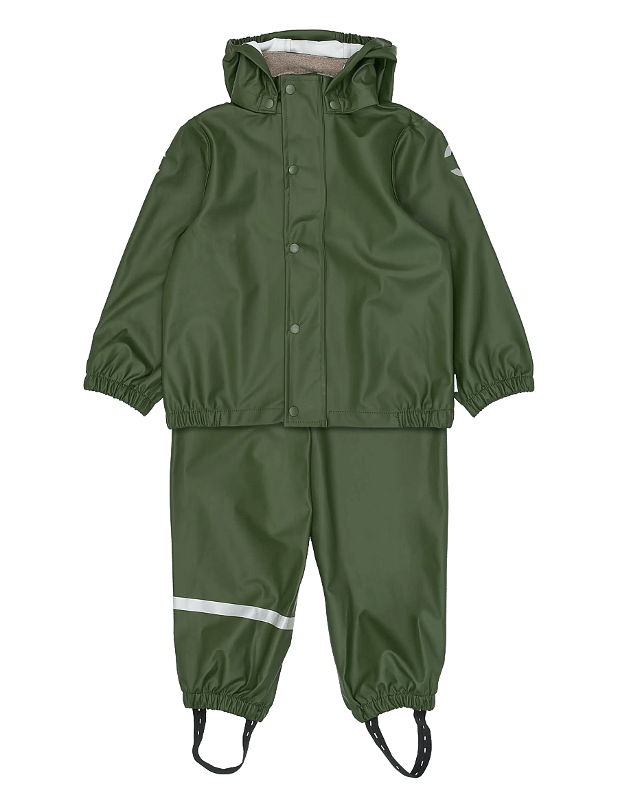 mikk-line - PU Rain w. Susp., GRS - regensets - kombu green - 0