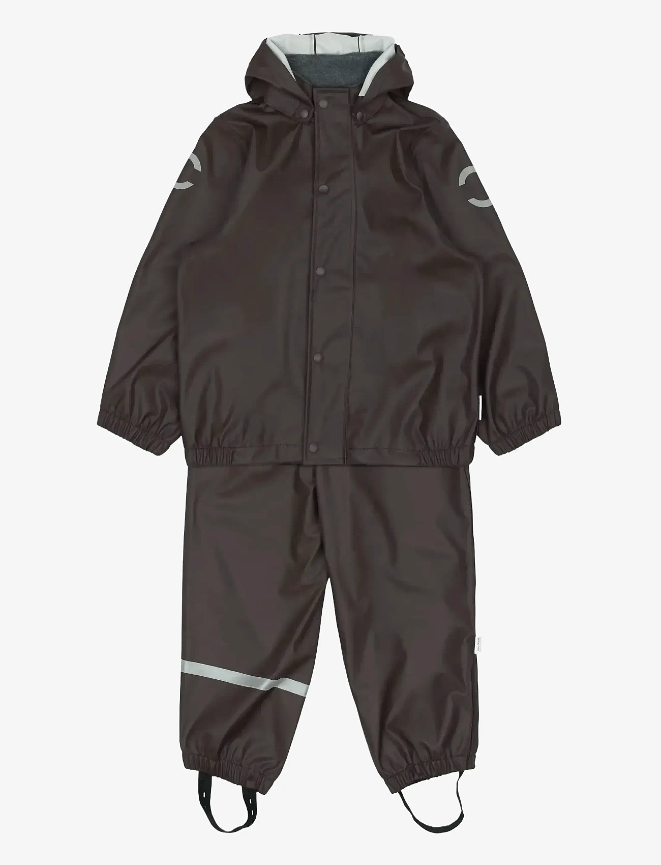 mikk-line - PU Rain w. Susp. - regnställ - raisin - 0