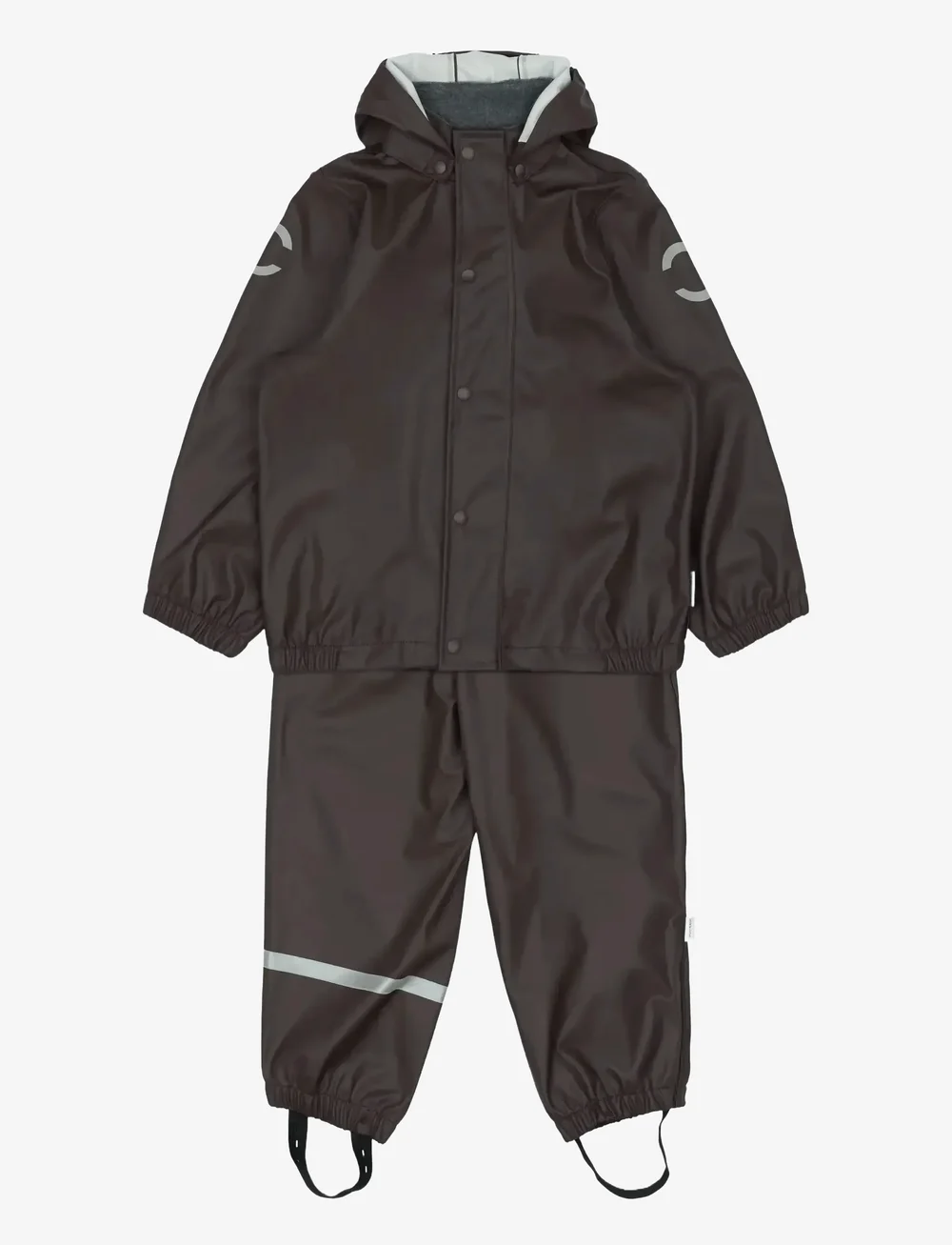 mikk-line - PU Rain w. Susp. - regnsæt - raisin - 0