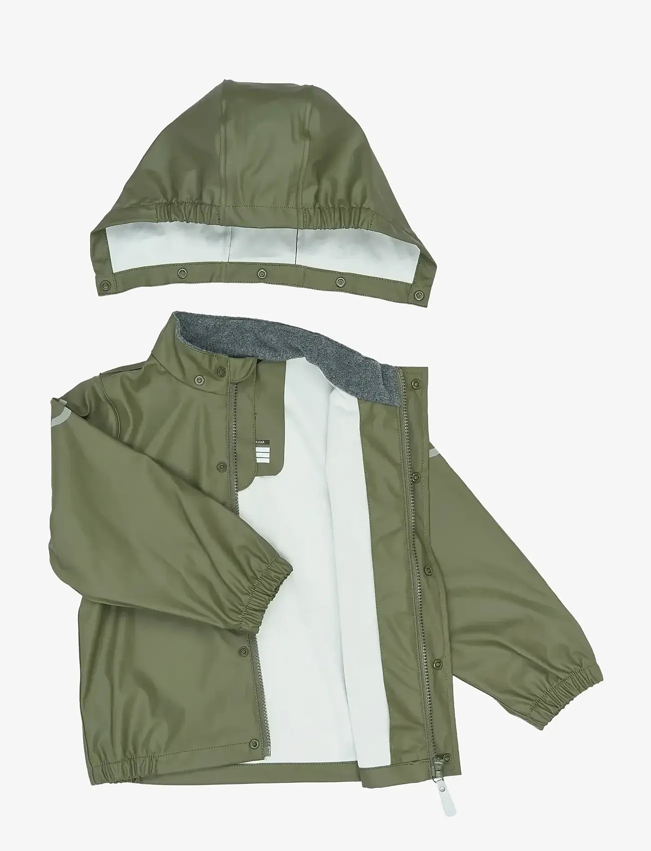 mikk-line - PU Rain w. Susp. - regnsæt - dusty olive - 4