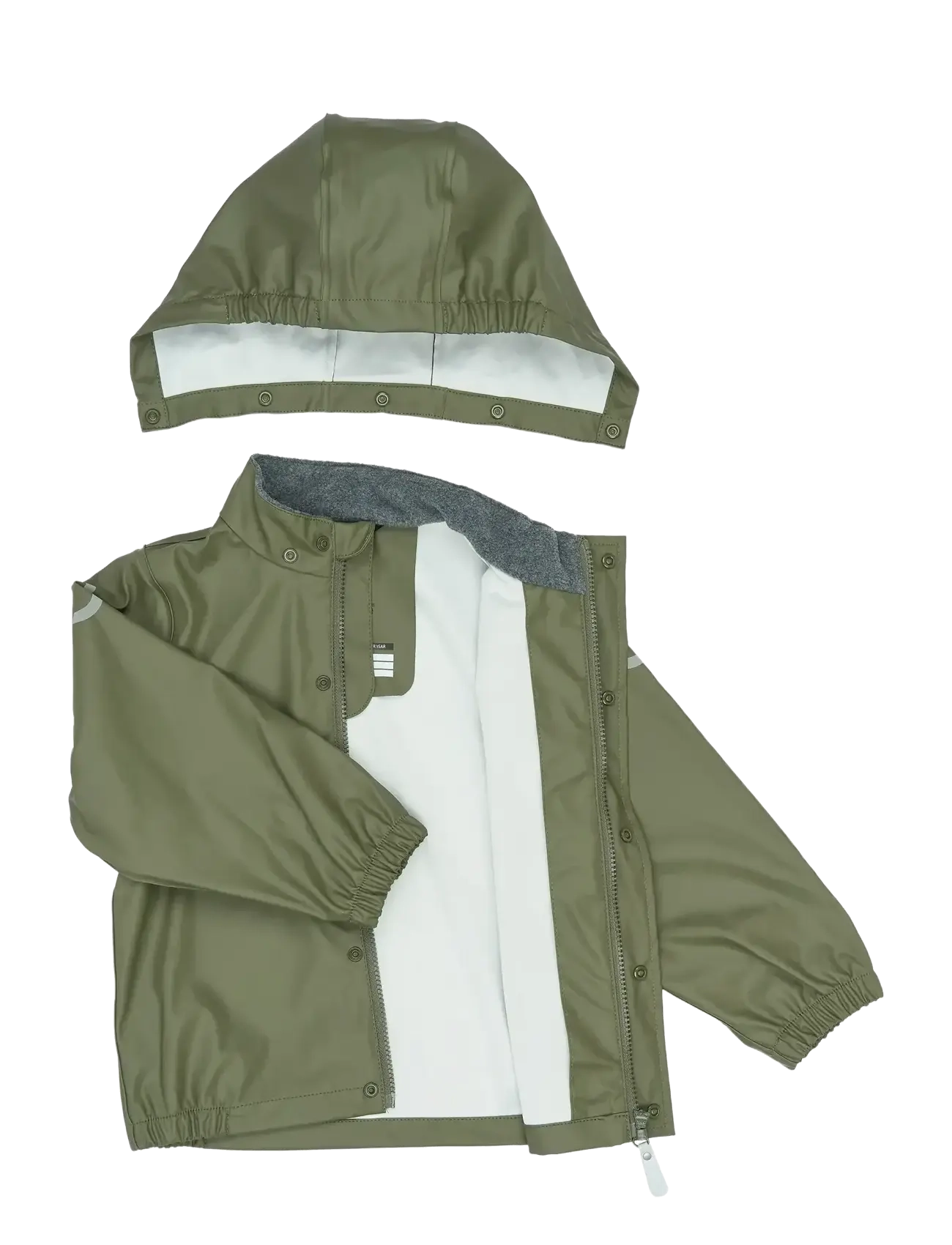 mikk-line - PU Rain w. Susp., GRS - regnsett - dusty olive - 4