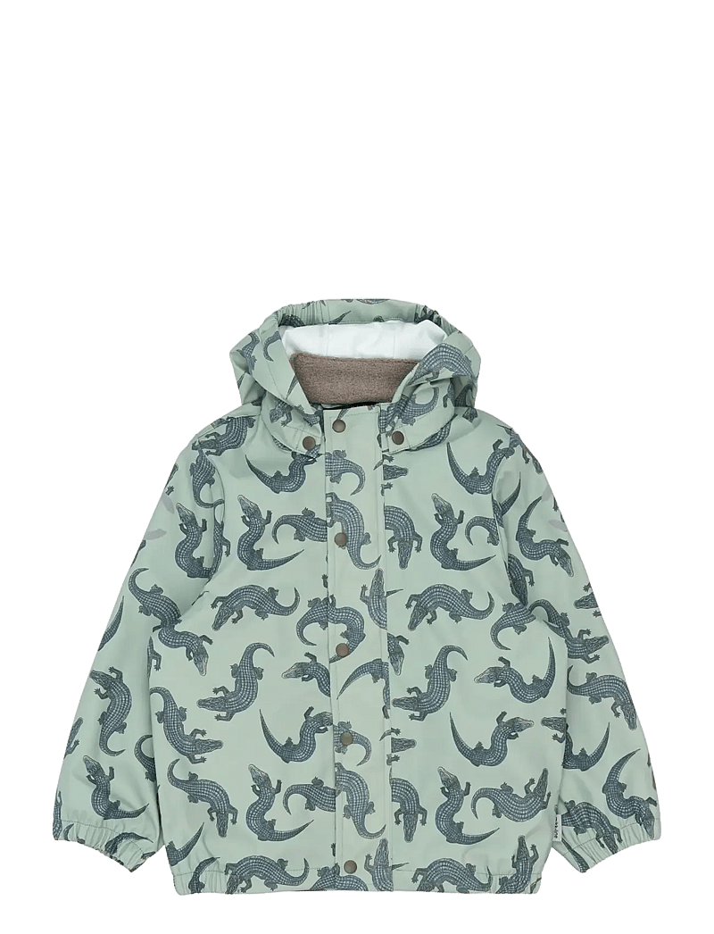 mikk-line - PU Rain Set AOP w. Susp/104 - regnsæt - croco aop - 2