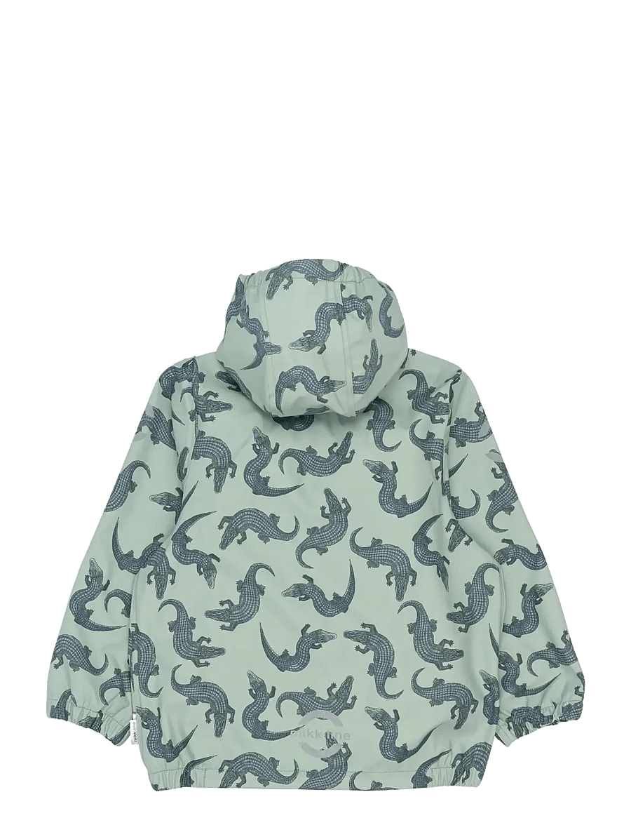 mikk-line - PU Rain Set AOP w. Susp/104 - regensets - croco aop - 3