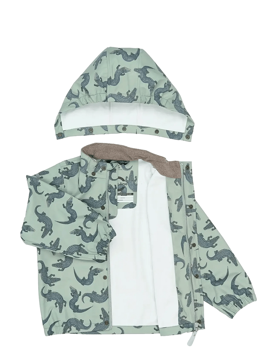 mikk-line - PU Rain Set AOP w. Susp/104 - regensets - croco aop - 4