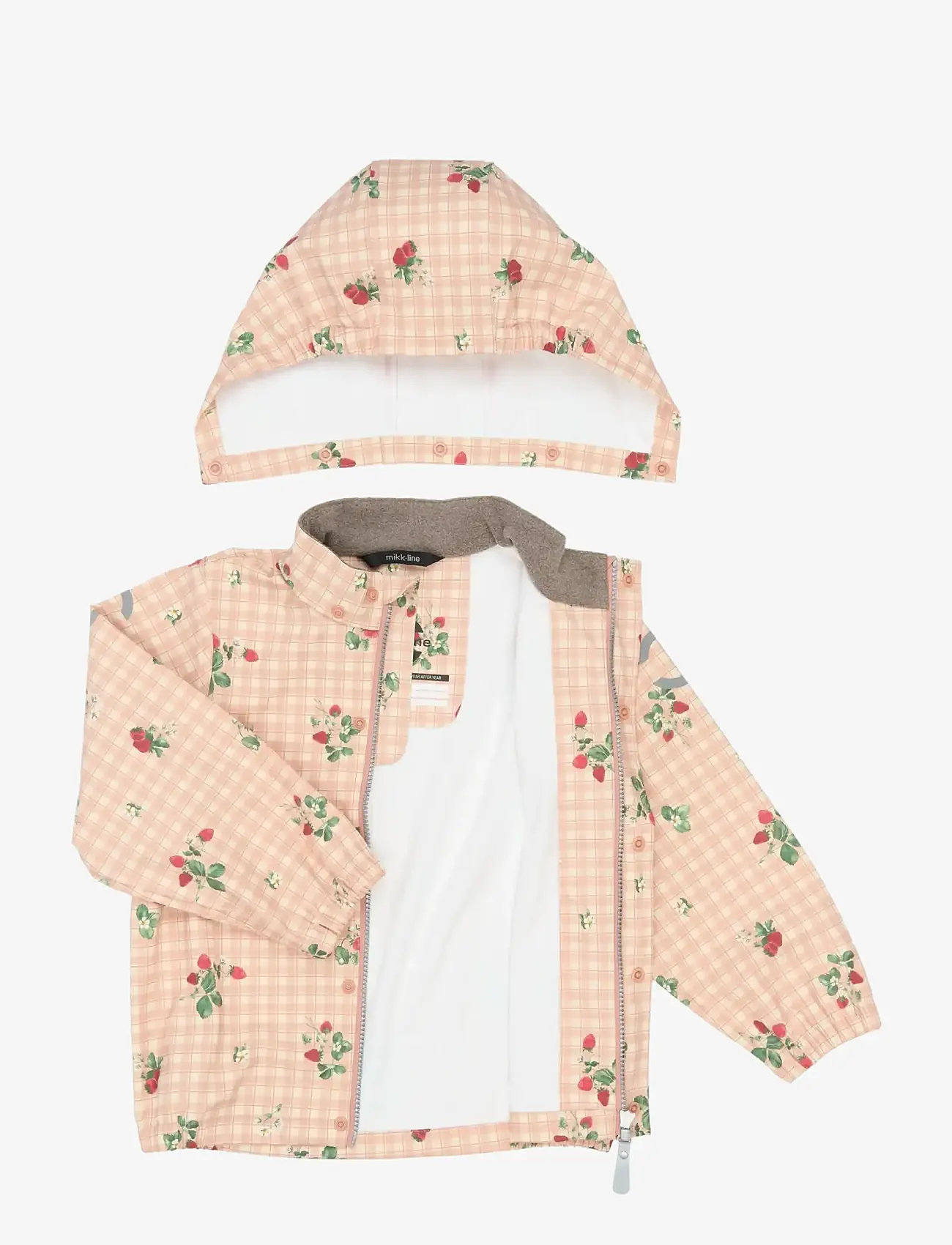 mikk-line - PU Rain Set AOP w. Susp/104 - regnsæt - strawberry aop - 4