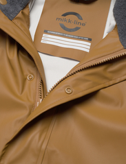 mikk-line - PU Rain Coat Croco Rec - rain jackets - dull gold - 2