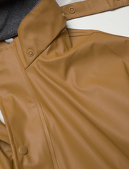mikk-line - PU Rain Coat Croco Rec - rain jackets - dull gold - 3