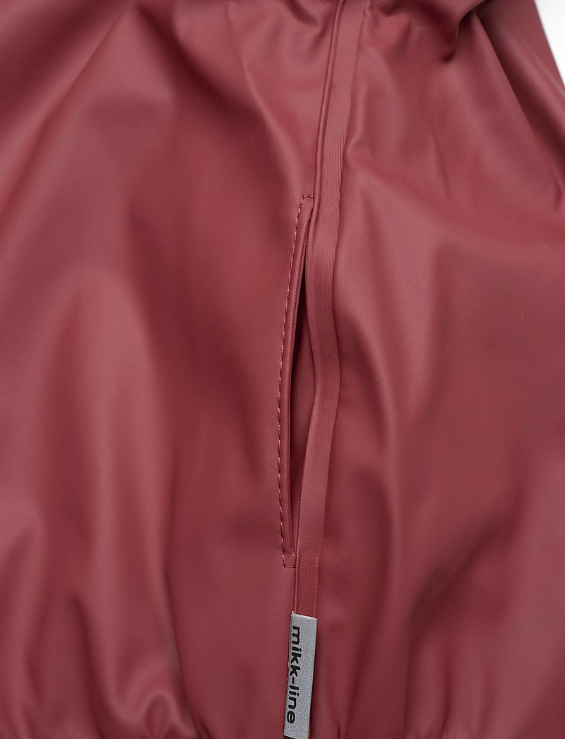 mikk-line - Pu Rain Set w. Fleece/Susp. 104 - vihmakomplektid - apple butter - 4