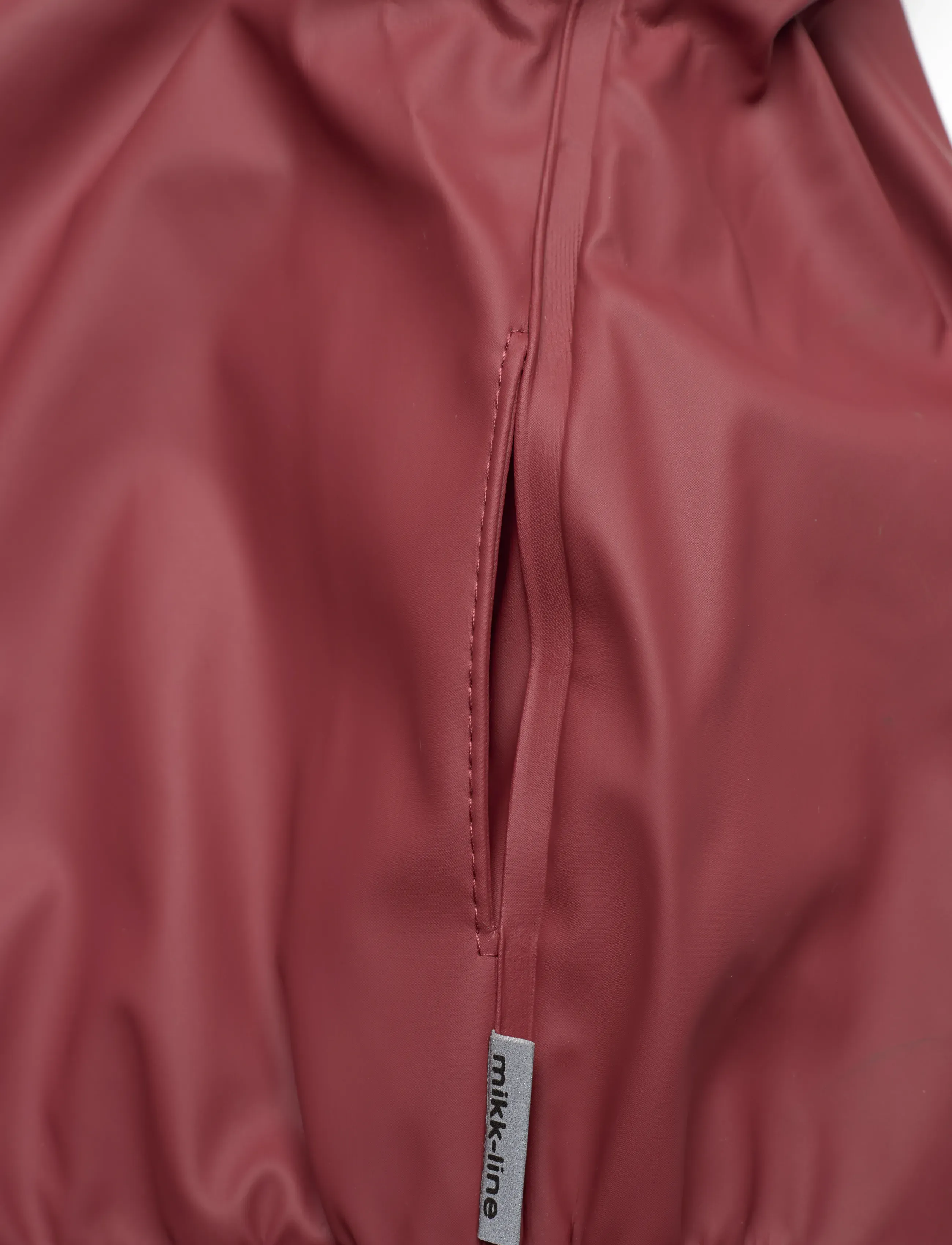 mikk-line - Pu Rain Set w. Fleece/Susp. 104 - regnsæt - apple butter - 4