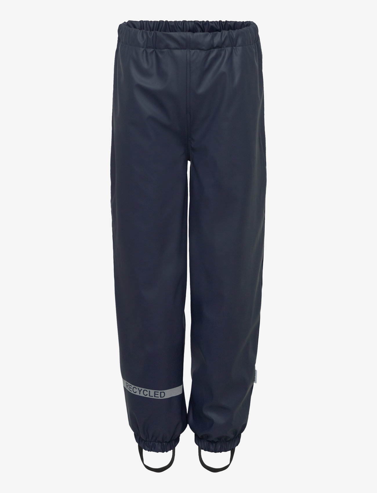 mikk-line - Pu Rain Set w. Fleece/Susp. 104 Rec - rain sets - blue nights - 2