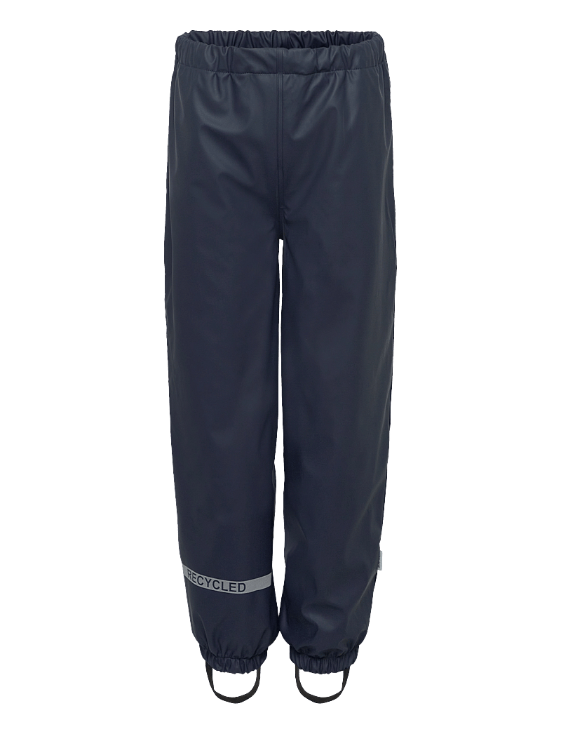 mikk-line - Pu Rain Set w. Fleece/Susp. 104 - vihmakomplektid - blue nights - 2