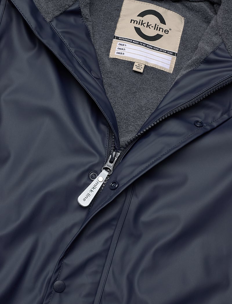 mikk-line - Pu Rain Set w. Fleece/Susp. 104 - vihmakomplektid - blue nights - 4