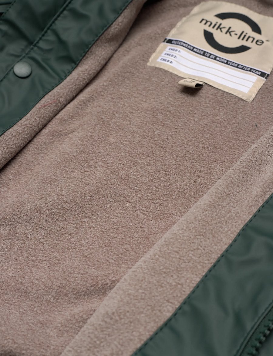 mikk-line - Pu Rain Set w. Fleece/Susp. 104 - vihmakomplektid - darkest sprouse - 5