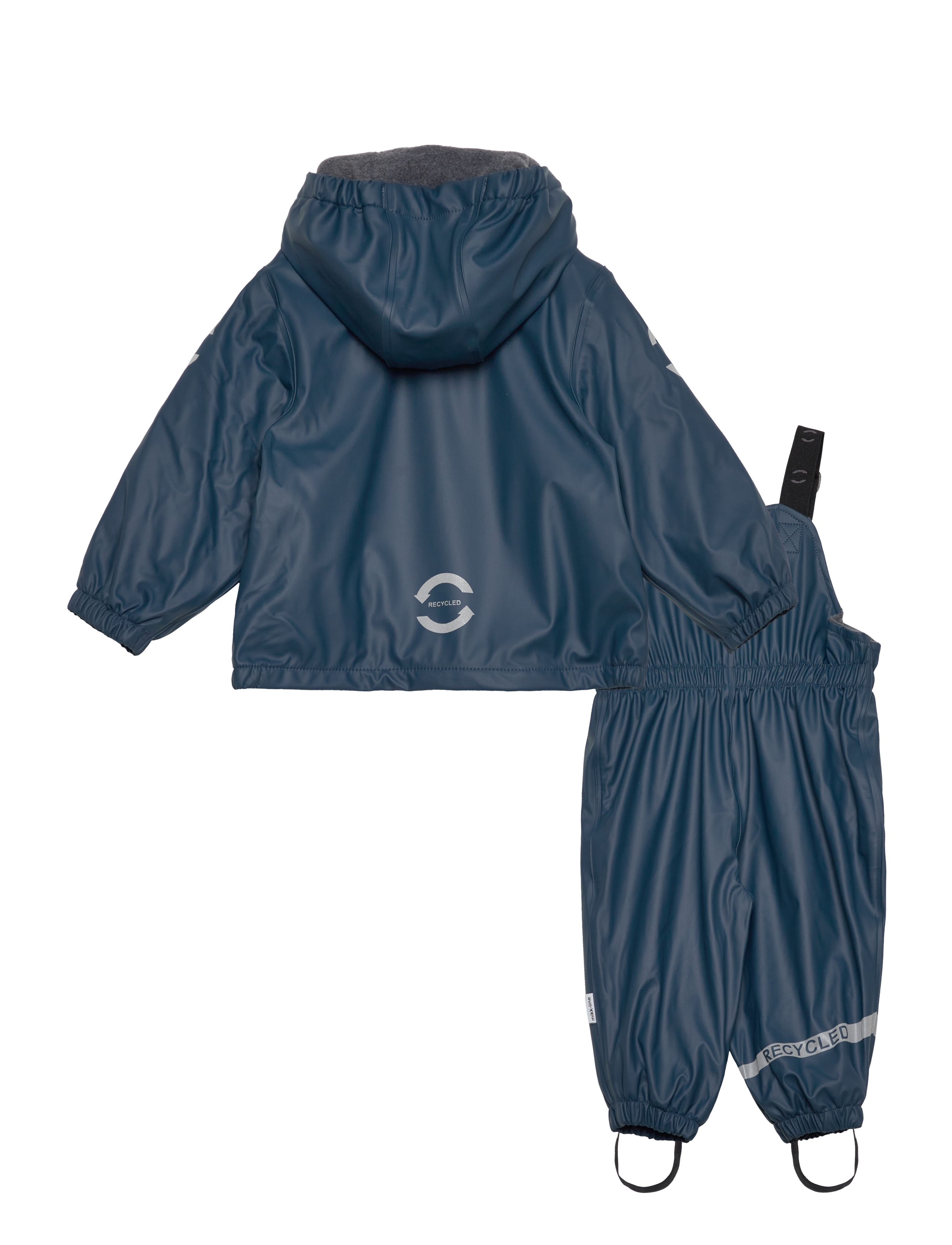 mikk-line - Pu Rain Set w. Fleece/Susp. 104 - Üleriided - orion blue - 1