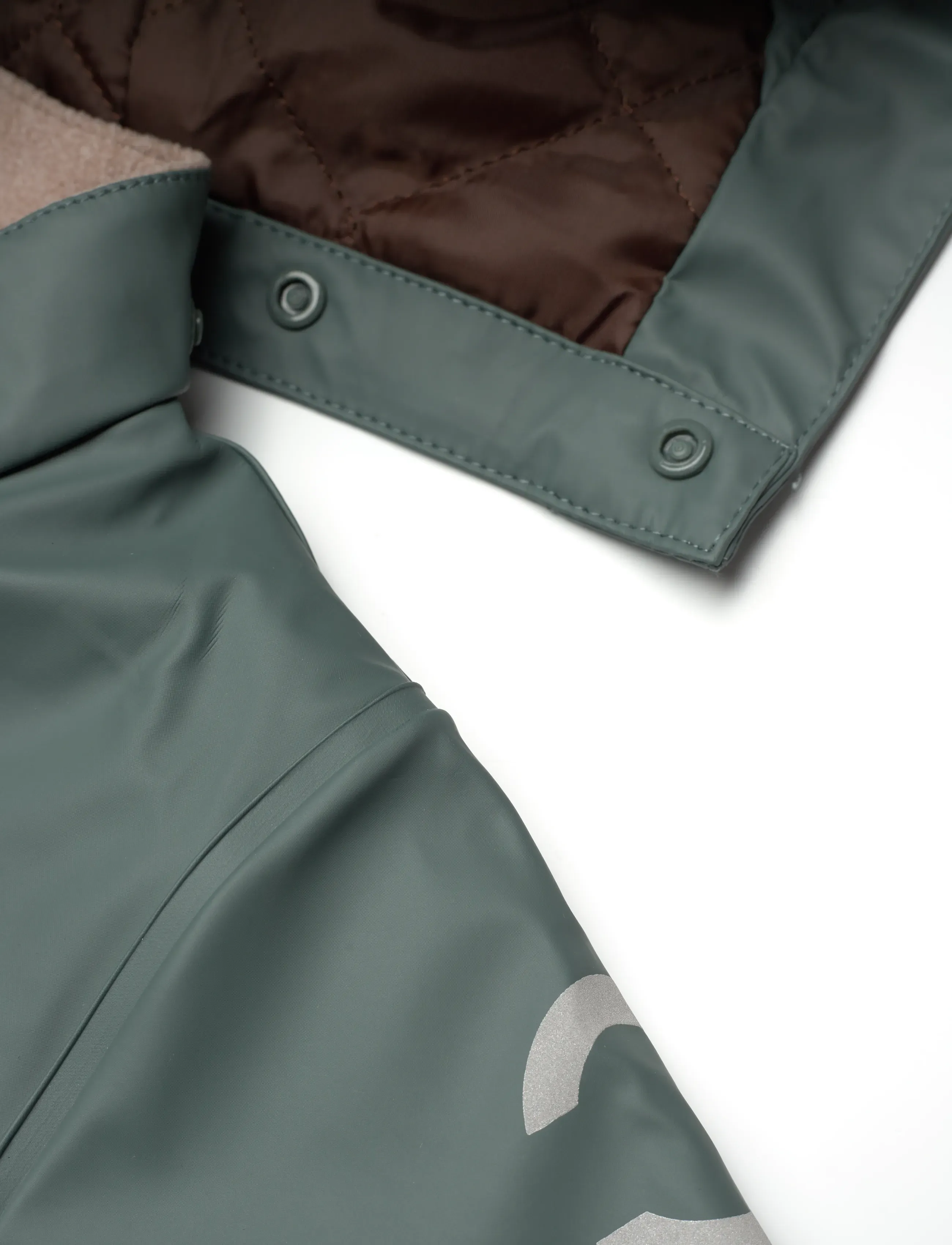mikk-line - PU Rain Set Rec Warm Animal Susp104 - foret regntøj - balsam green - 3