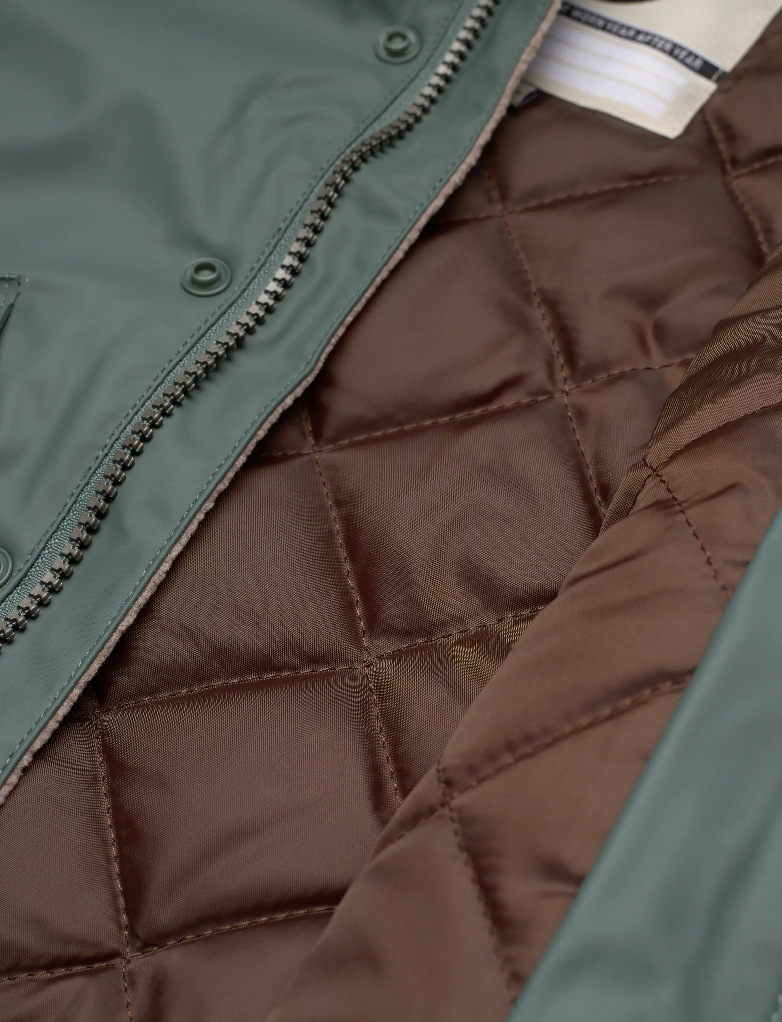 mikk-line - PU Rain Set Rec Warm Animal Susp104 - foret regntøj - balsam green - 5