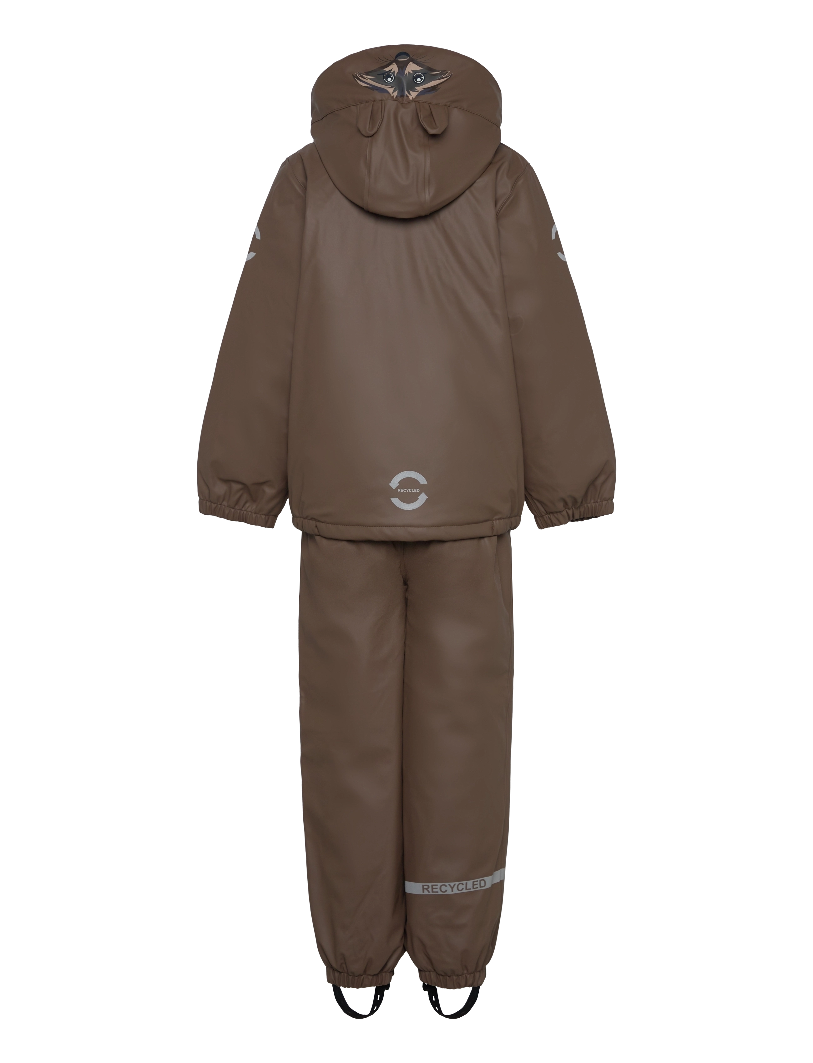 mikk-line - PU Rain Set Rec Warm Animal Susp104 - lined rainwear - chocolate chip - 2