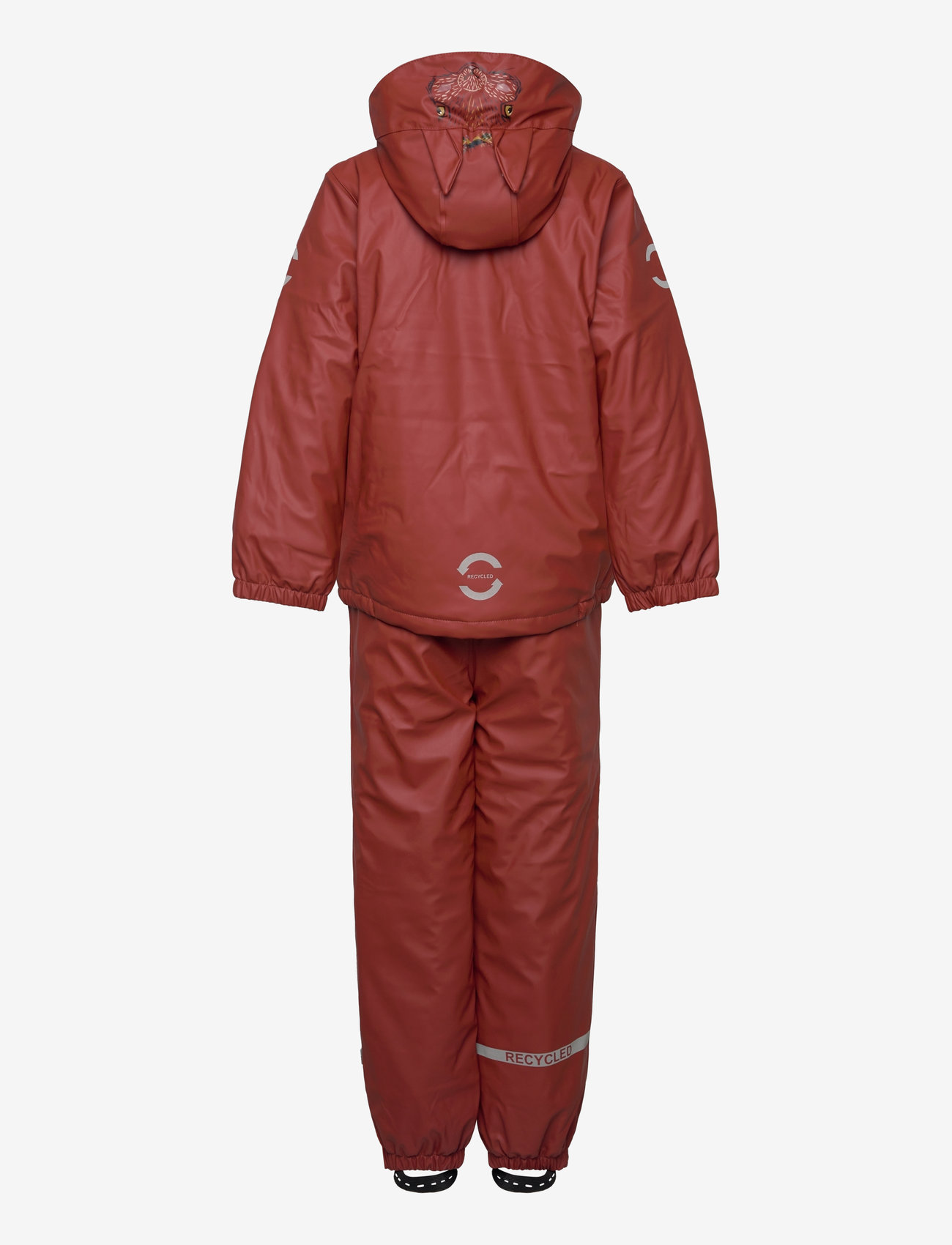 mikk-line - PU Rain Set Rec Warm Animal Susp104 - gefütterte regenkleidung - henna - 2