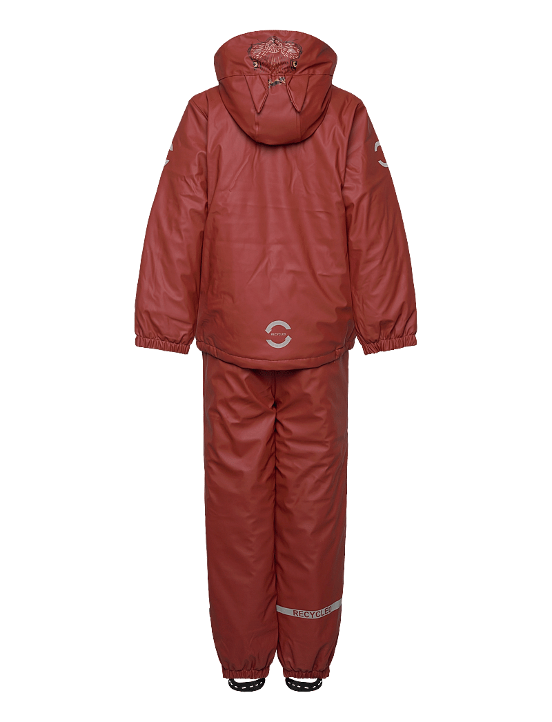mikk-line - PU Rain Set Rec Warm Animal Susp104 - gefütterte regenkleidung - henna - 2