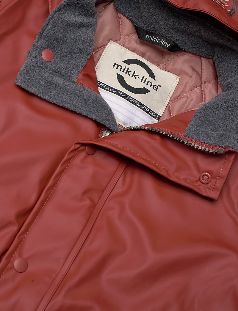 mikk-line - PU Rain Set Rec Warm Animal Susp104 - gefütterte regenkleidung - henna - 5