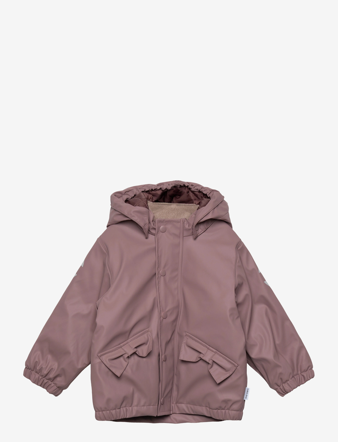 mikk-line - PU Rain Set Rec Warm Animal Susp104 - foret regntøj - twilight mauve - 0