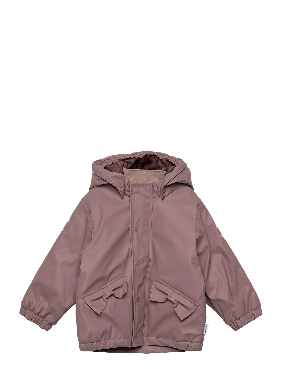mikk-line - PU Rain Set Rec Warm Animal Susp104 - voodriga vihmariided - twilight mauve - 0