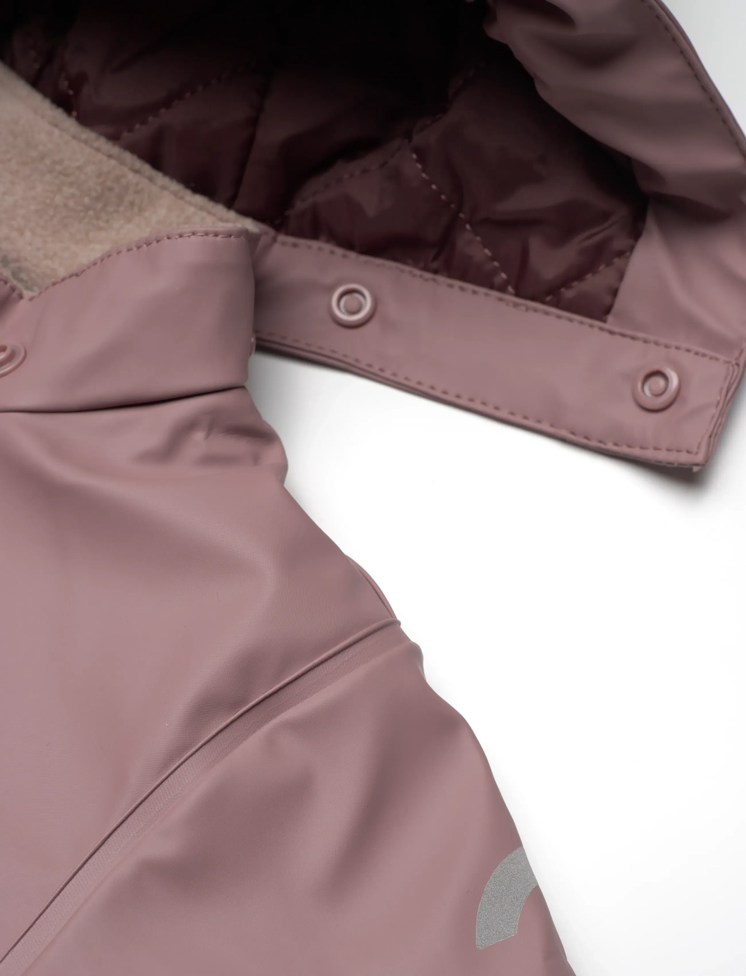 mikk-line - PU Rain Set Rec Warm Animal Susp104 - voodriga vihmariided - twilight mauve - 3