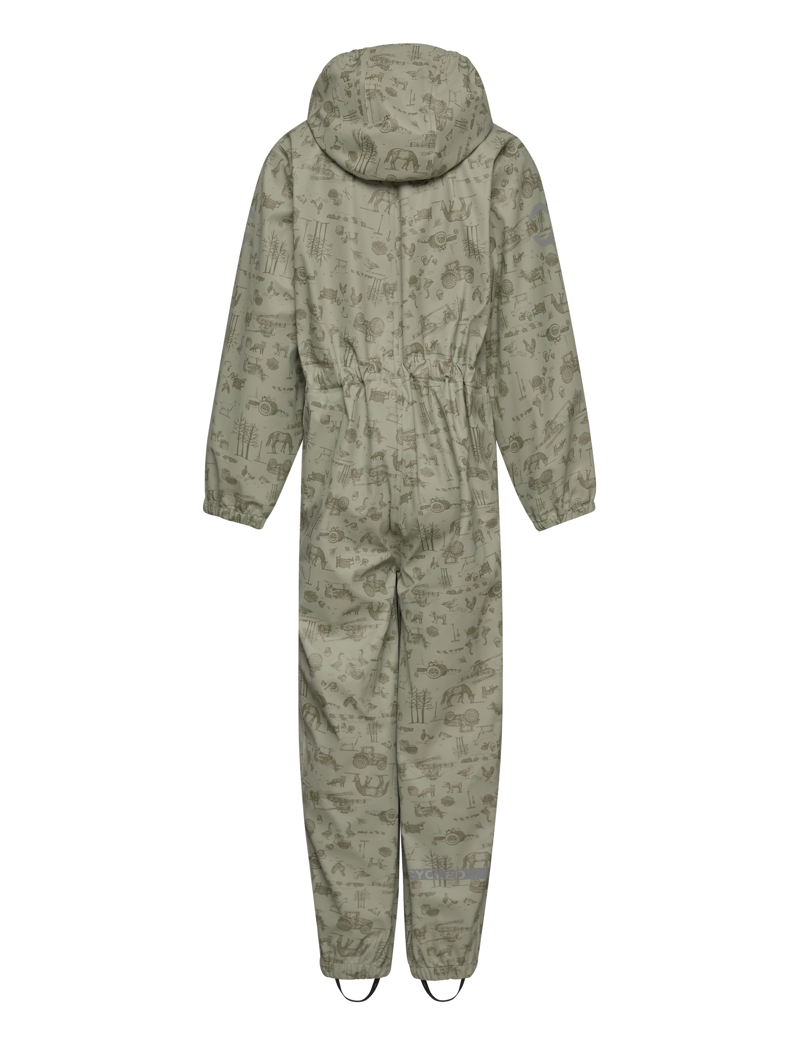 mikk-line - PU Rain Suit AOP Recycled - jacken & mäntel - dried herb - 2