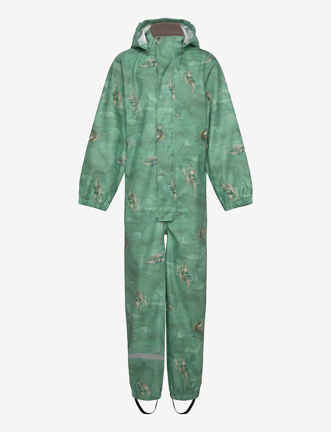 mikk-line - PU Rain Suit AOP Recycled - rain sets - green bay - 0