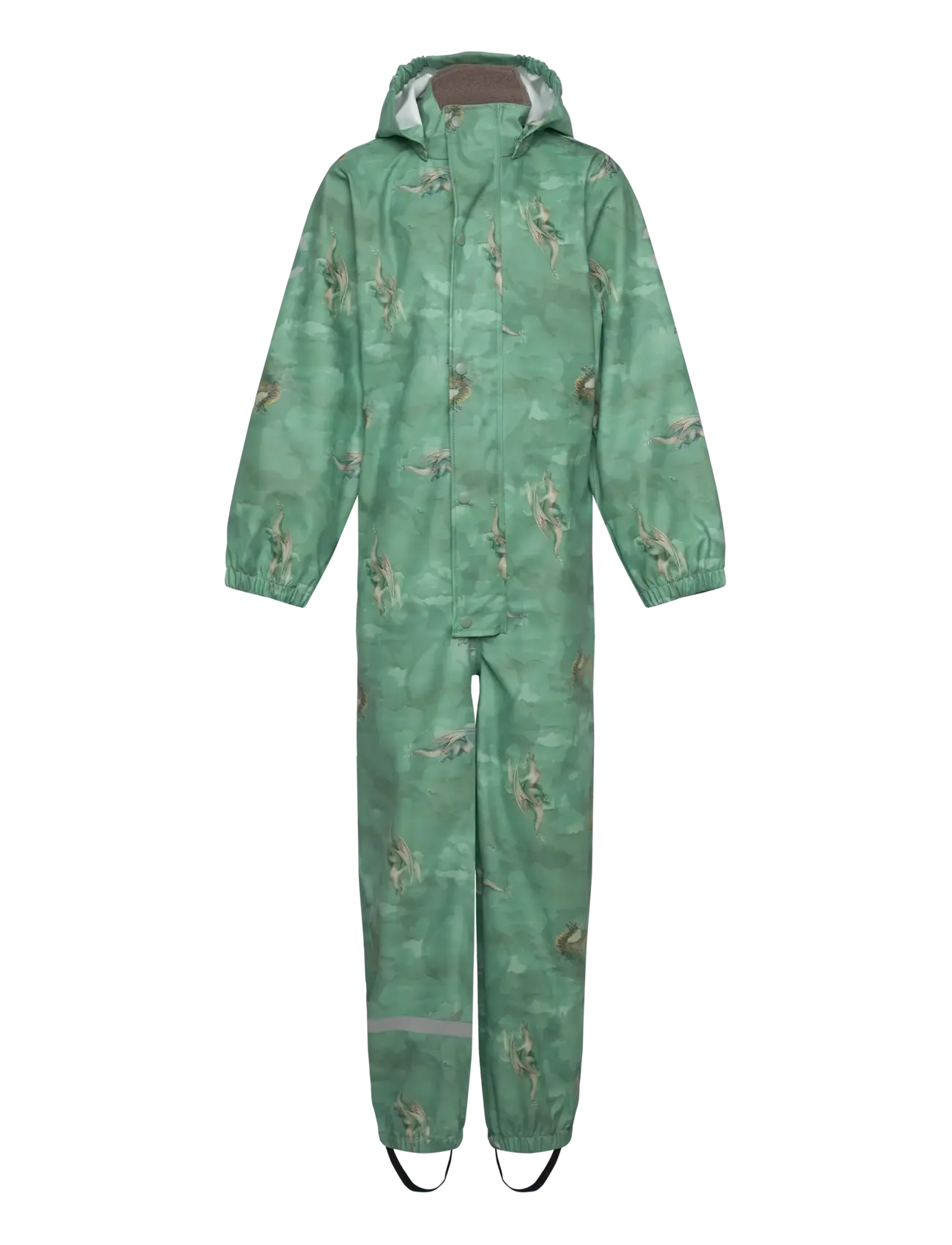 mikk-line PU Rain Suit AOP Recycled - Regntøj - GREEN BAY / green
