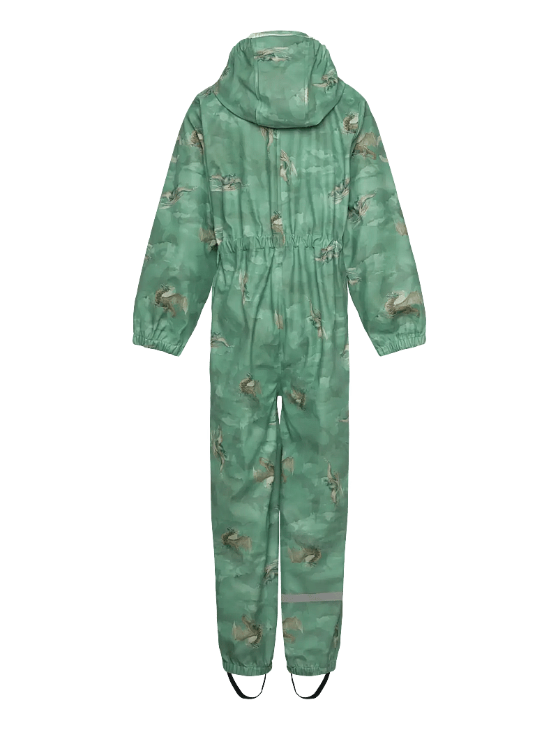 mikk-line - PU Rain Suit AOP Recycled - regensets - green bay - 1