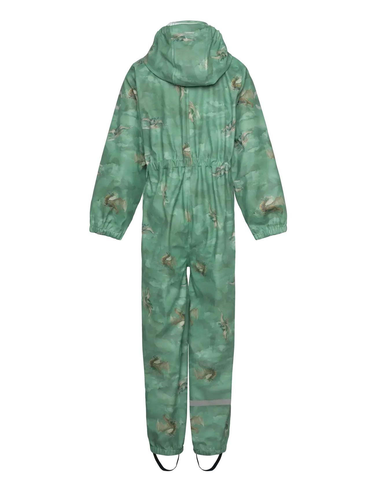 mikk-line - PU Rain Suit AOP Recycled - regnsæt - green bay - 1
