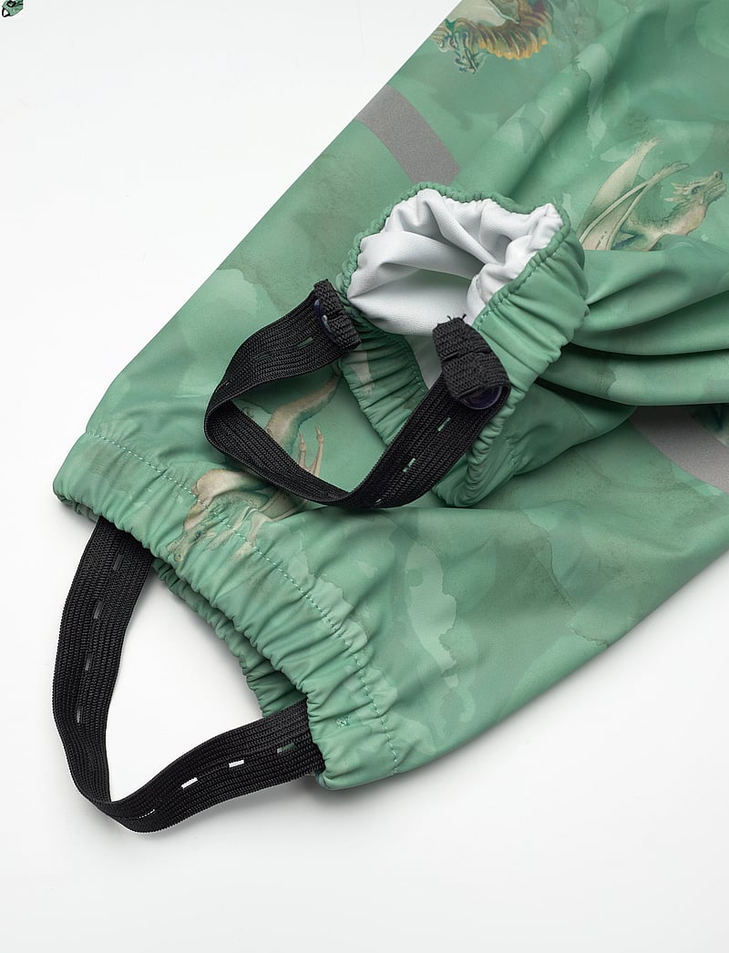 mikk-line - PU Rain Suit AOP Recycled - regensets - green bay - 4