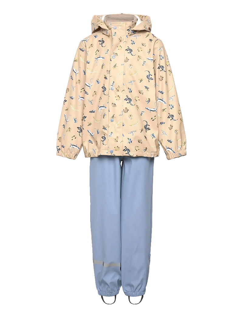 mikk-line - PU Rain Set Magic w. Susp 104 - regensets - faded denim - 1