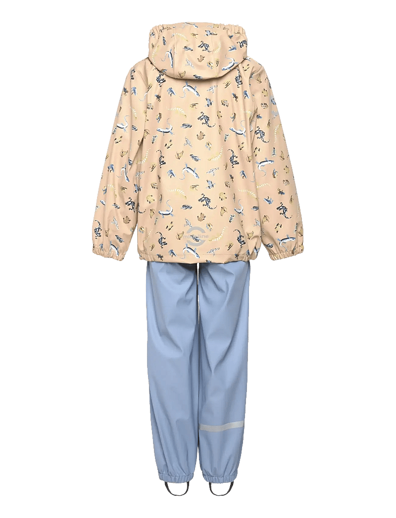 mikk-line - PU Rain Set Magic w. Susp 104 - regensets - faded denim - 2