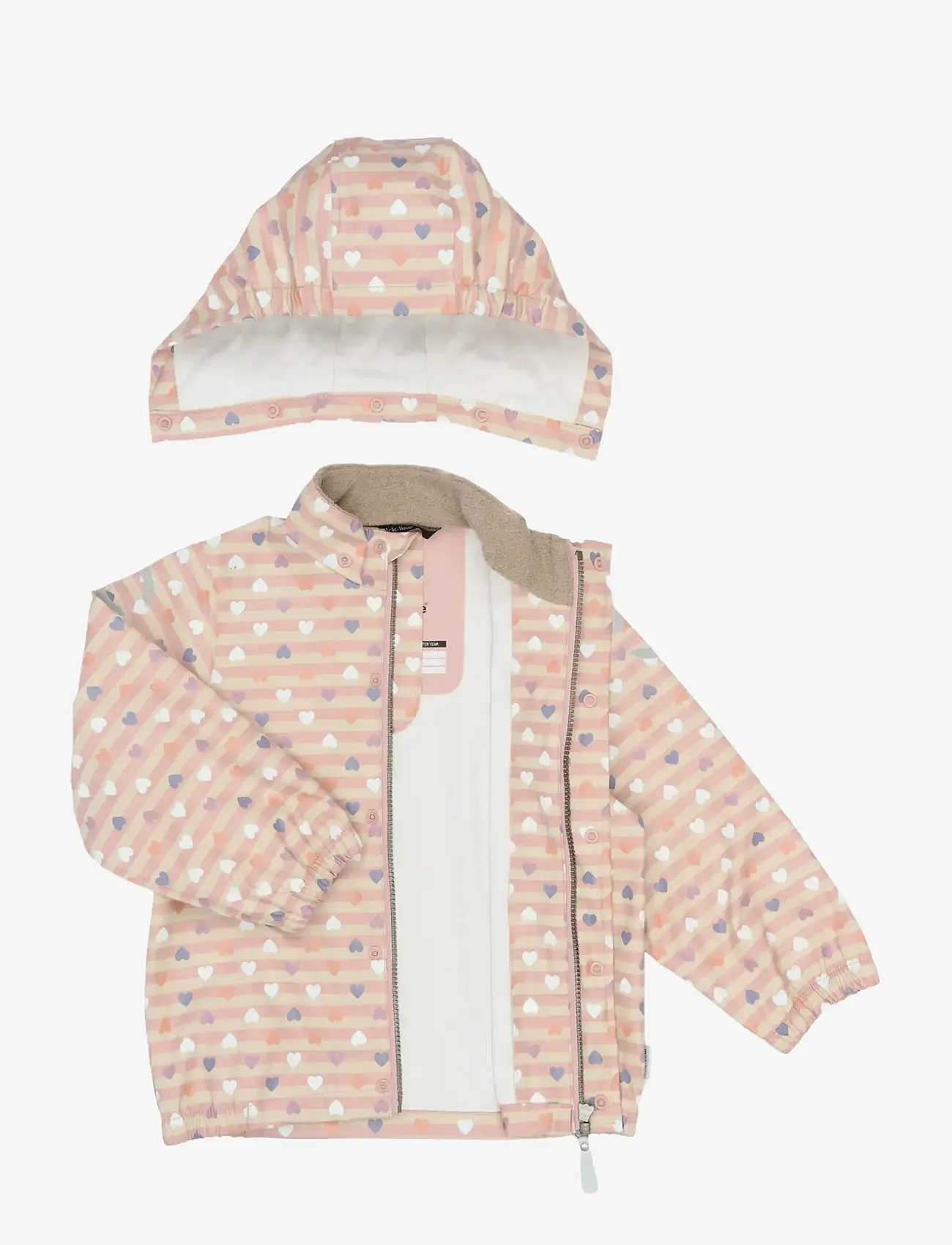 mikk-line - PU Rain Set Magic w. Susp 104 - regnsæt - magic heart aop - 4