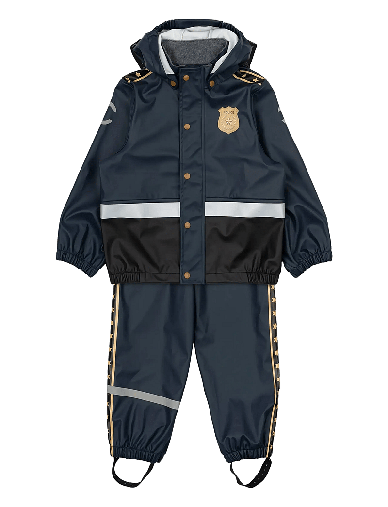 mikk-line - Rain Set Police w/susp 104 - regnställ - blue nights - 0