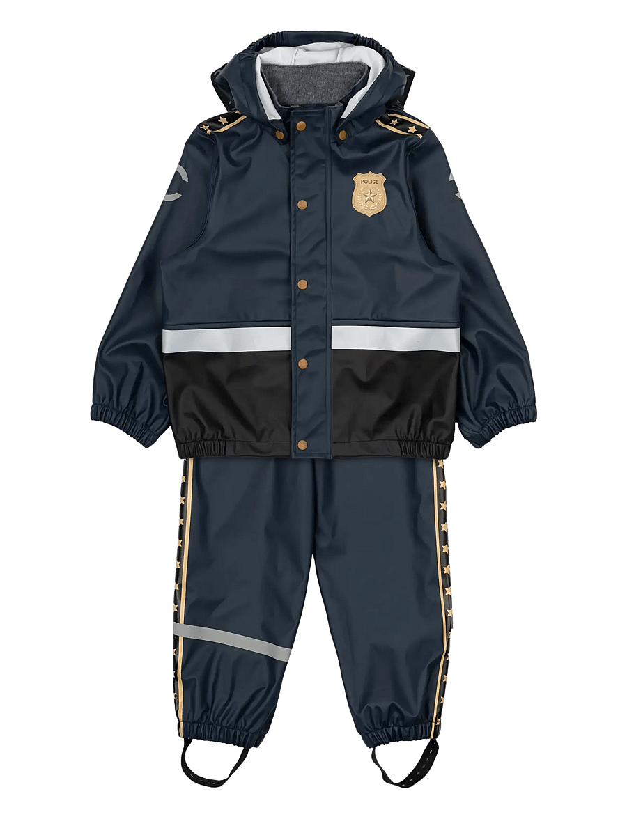 mikk-line - Rain Set Police w/susp 104 - regnställ - blue nights - 0