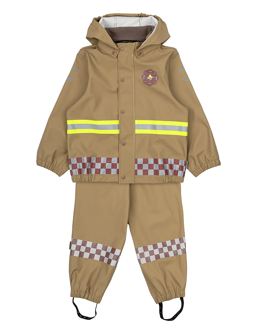 mikk-line - Rain Set Firefighter w/susp 104 - vihmakomplektid - kelp - 0